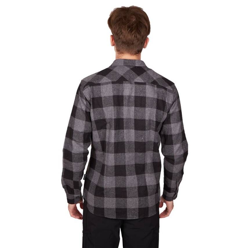 Alpinist Felder Erkek Ekose Outdoor Gömlek Antrasit - 4