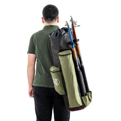 Euro Fish Kamış Çantası Boru Tipi Haki-Siyah 80 cm (38006) - 5