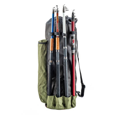 Euro Fish Kamış Çantası Boru Tipi Haki-Siyah 80 cm