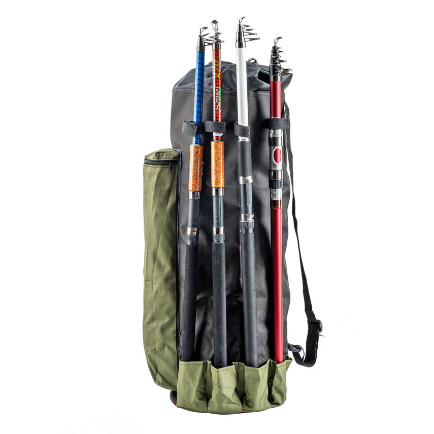 Euro Fish Kamış Çantası Boru Tipi Haki-Siyah 80 cm - 1