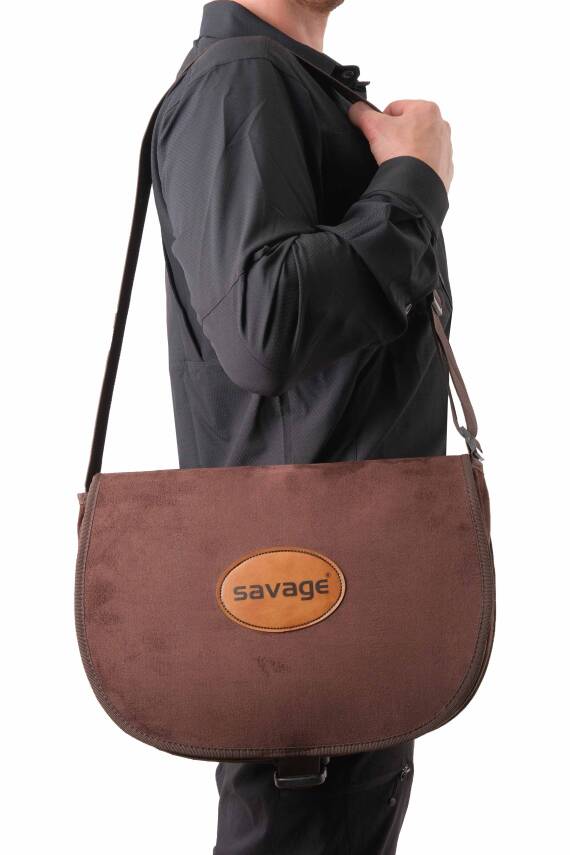 Fileli Yan Çanta - Savage - Outdoor Çanta - Kahve - 1