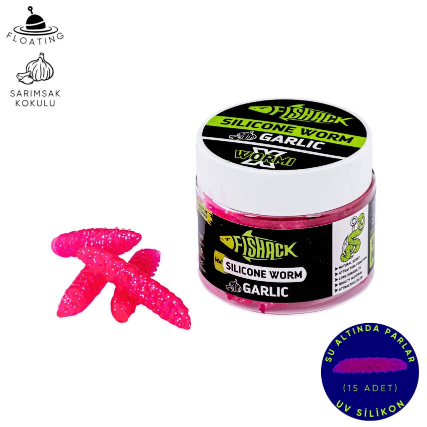 Fishack 37mm Sarımsak Aromalı Yüzen Silikon Alabalık Yemi - Trout Bait - 1
