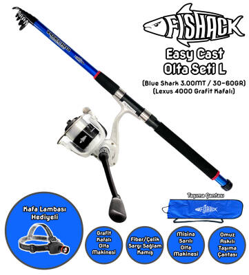 Fishack EasyCast Kıyı Olta Seti L - 3.00MT/30-60GR - 1