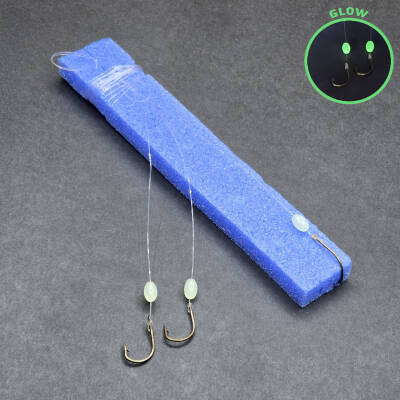 Köstek Hazır Takım - Fishack - Üç İğneli - Glow Boncuklu - 2'li - 2