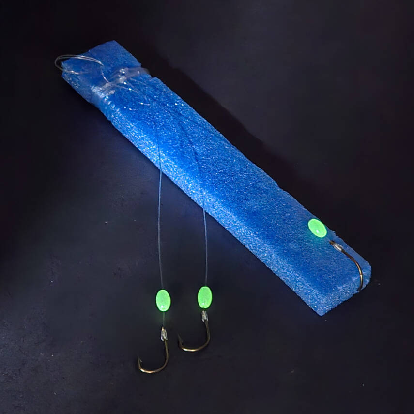 Köstek Hazır Takım - Fishack - Üç İğneli - Glow Boncuklu - 2'li - 3