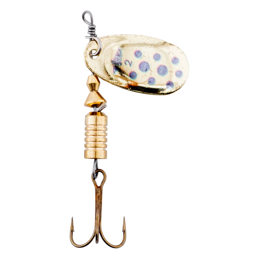 Fishack GlideX Golden Blue Döner Kaşık - Alabalık, Turna ve Levrek Avları İçin - 2