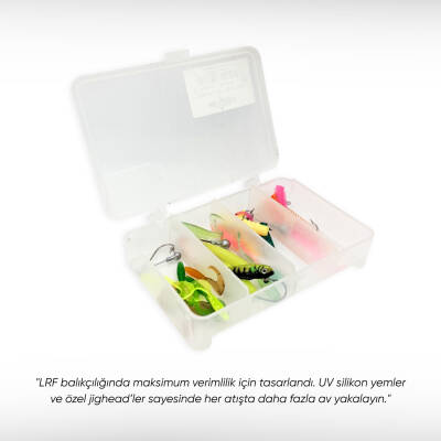 Fishack LRF Silikon Yem Seti - 32 Parça - Yem Kutulu - UV Özellikli - 3