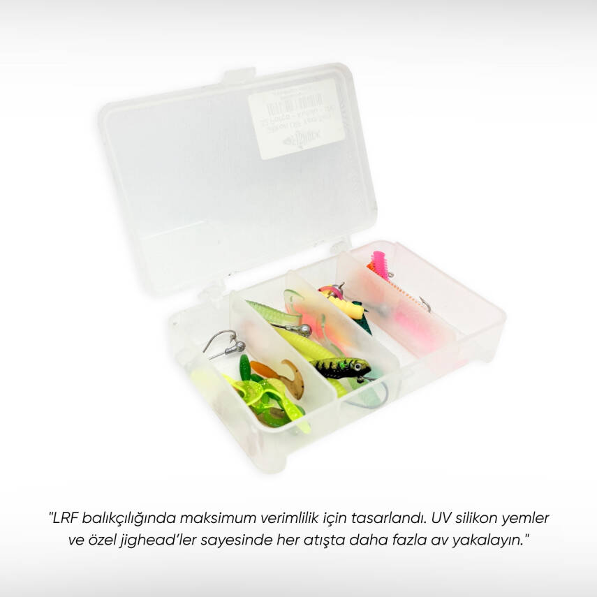 Fishack LRF Silikon Yem Seti - 32 Parça - Yem Kutulu - UV Özellikli - 3