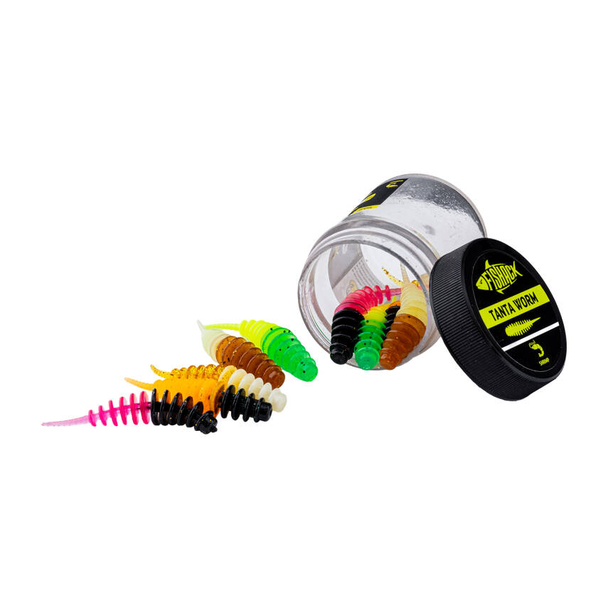 Silikon Kurt Yem - LRF Tanta Alabalık Yemi - 0,9g 55mm - Fishack - Karides Kokulu - 2