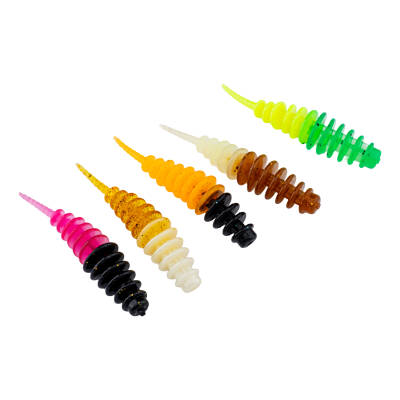 Silikon Kurt Yem - LRF Tanta Alabalık Yemi - 0,9g 55mm - Fishack - Karides Kokulu - 4