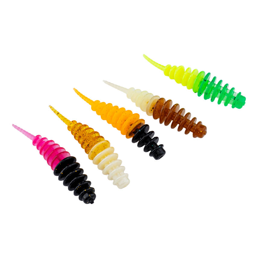 Silikon Kurt Yem - LRF Tanta Alabalık Yemi - 0,9g 55mm - Fishack - Karides Kokulu - 4