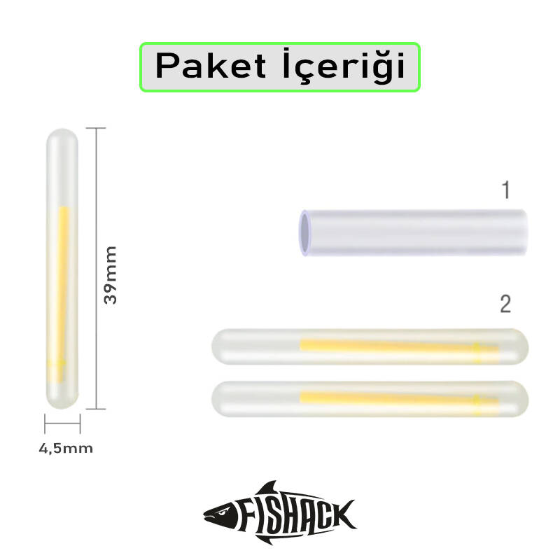 Fishack Powder Balıkçı Fosfor Çiftli 45*39mm - 2