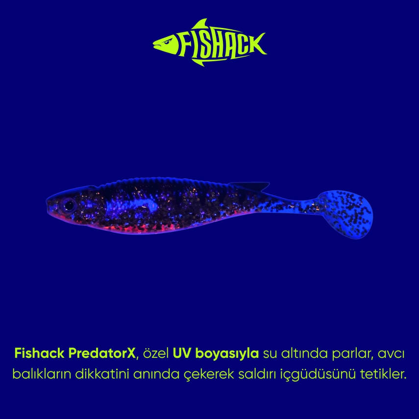 Fishack PredatorX Lava Silikon Sahte Balık (10g, 100mm) - UV Boyalı - 3