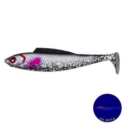 Fishack PredatorX Silikon Sahte Balık - 4,5g 85mm - UV Boyalı - Ghosty