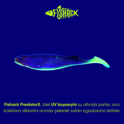 Fishack PredatorX Silikon Sahte Balık - 10g 100mm - UV Boyalı - Blade ile Avlarınızı Zirveye Taşıyın! - 3