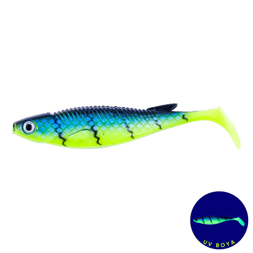 Fishack PredatorX Silikon Sahte Balık - 10g 100mm - UV Boyalı - Radar - 1