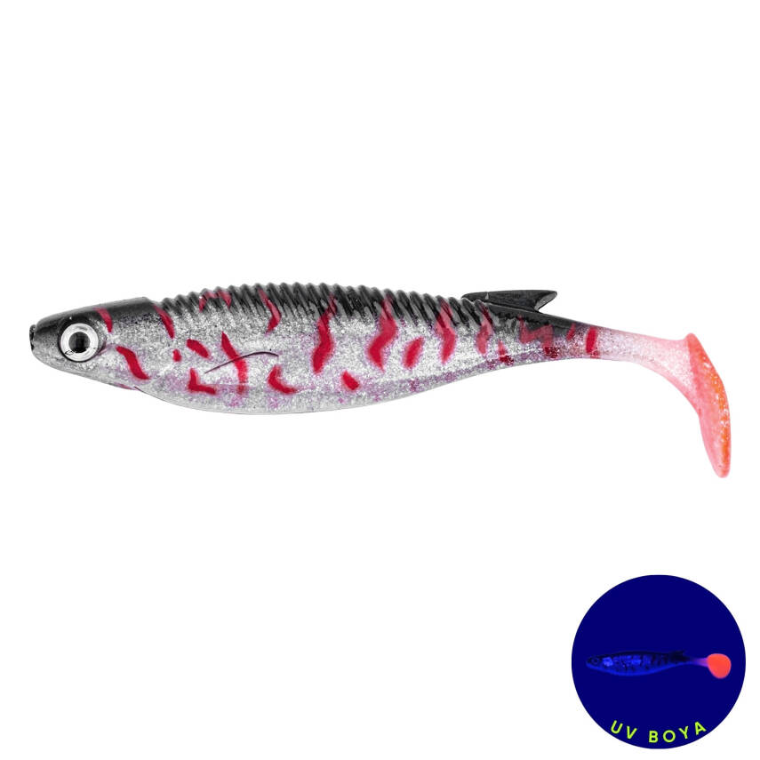 Fishack PredatorX Silikon Sahte Balık - 10g 100mm - UV Boyalı - Venom - 1
