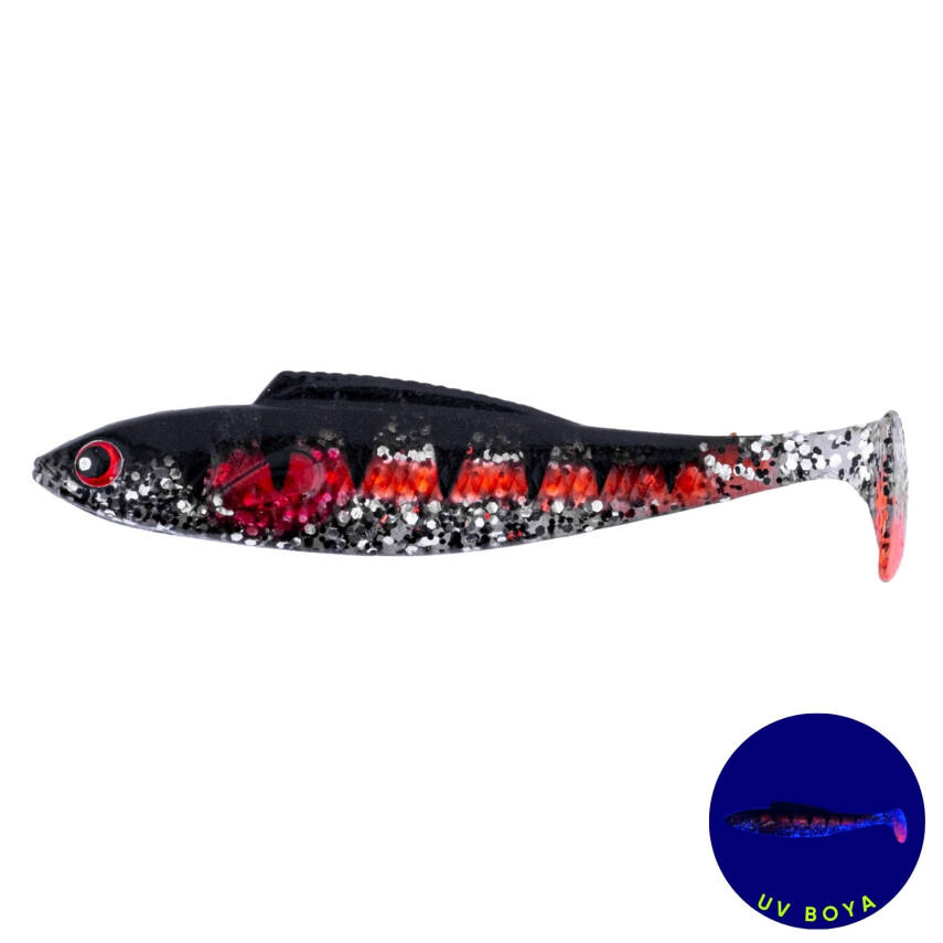 Fishack PredatorX Silikon Sahte Balık - 4,5g 85mm - UV Boyalı - Spark - 1