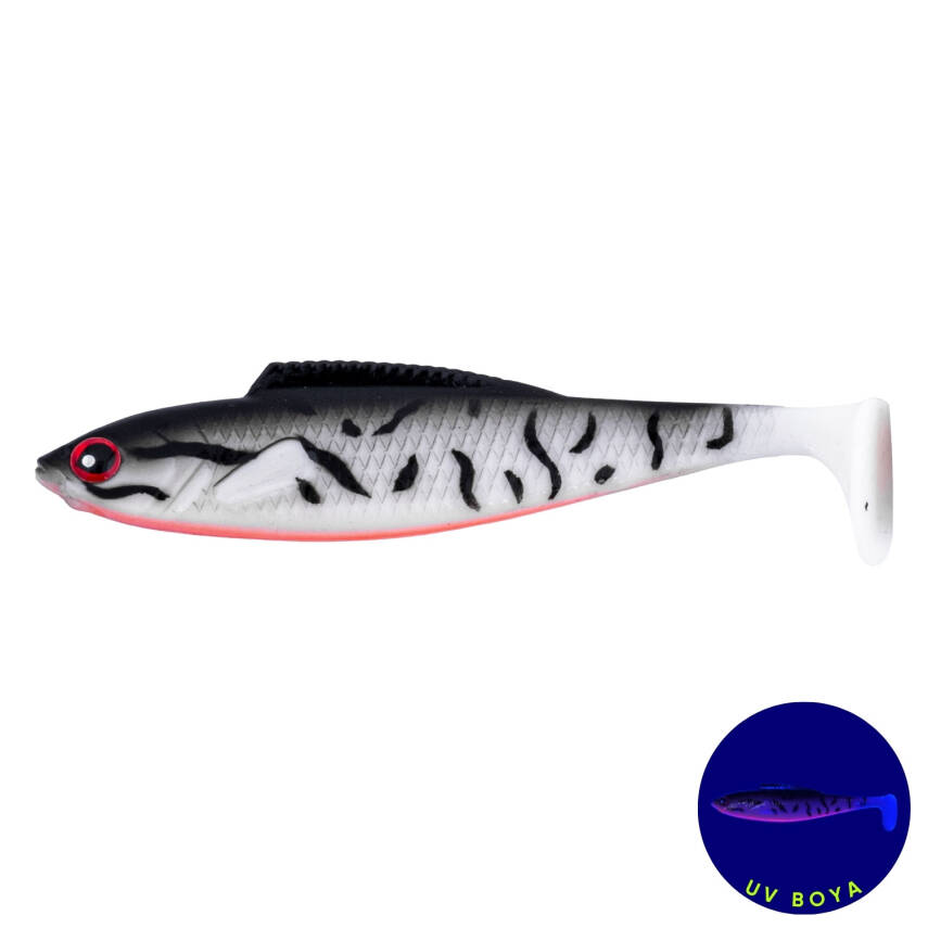 Fishack PredatorX UV Boyalı Silikon Sahte Balık - 4,5g 85mm - Dash - 1