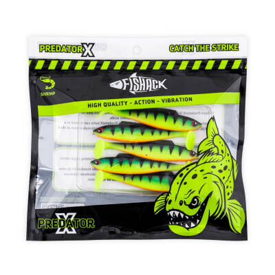 Fishack PredatorX UV Boyalı Silikon Sahte Balık - 85mm 4,5g Volt - 5