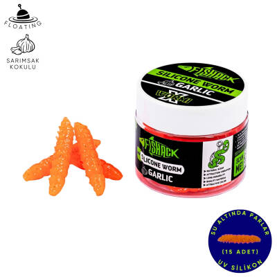 Fishack Sarımsak Aromalı Silikon Alabalık Sahte Yemi - Yüzen Model 37mm
