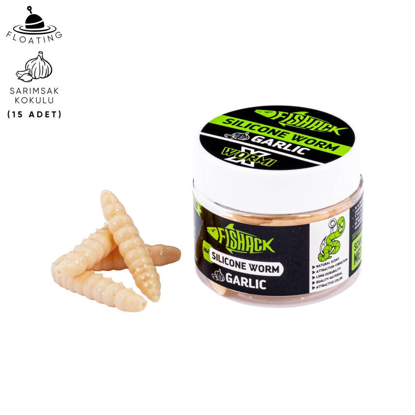 Fishack Sarımsaklı Silikon Alabalık Sahtesi - Yüzen Trout Bait 37mm - 1