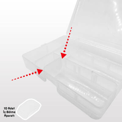 Fishack Balıkçı Silikon Yem ve Malzeme Kutusu (SH-010) - 4