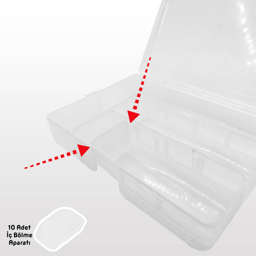 Fishack Balıkçı Silikon Yem ve Malzeme Kutusu (SH-010) - 4