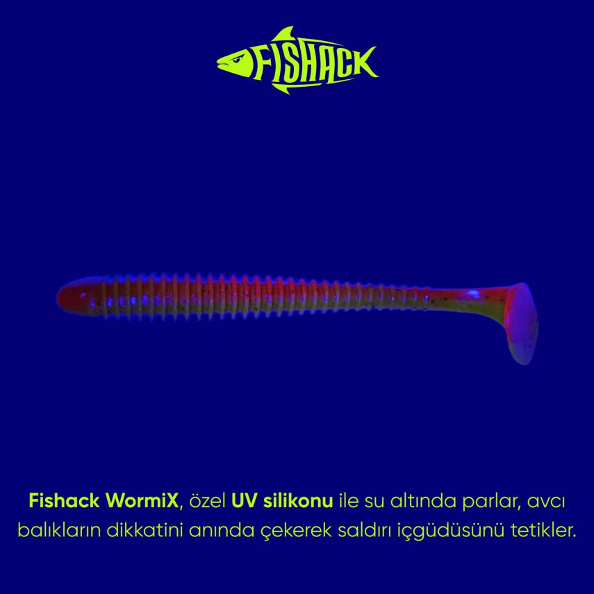 Silikon Kurt Yem - 4,2g 105mm - Turna/Levrek Silikonu - Karides Kokulu - 2