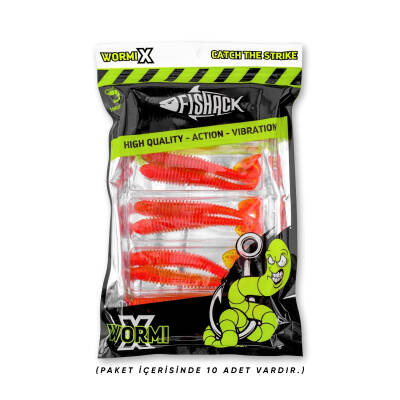 Silikon Kurt Yem - 4,2g 105mm - Turna/Levrek Silikonu - Karides Kokulu - 5