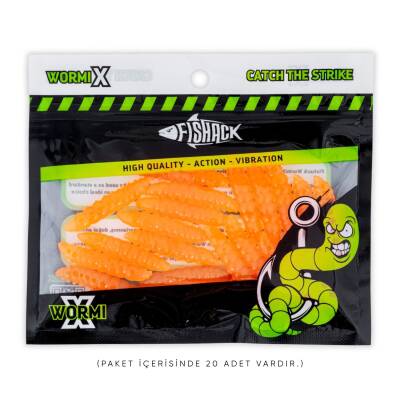 Fishack Silikon Solucan Yem - Peynir Aromalı Alabalık Yemi - 35mm UV Trout Bait - 3