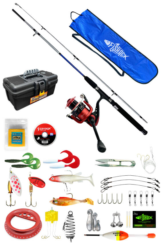 Fishack Spin Olta Seti L Boy - 180cm At Çek Balıkçılık Seti (25 Parça) - 1