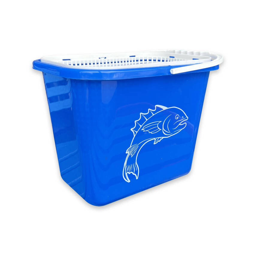Fishack Süzgeçli Balıkçı Kovası - 15 Litre - Mavi (Kod 179) - 1