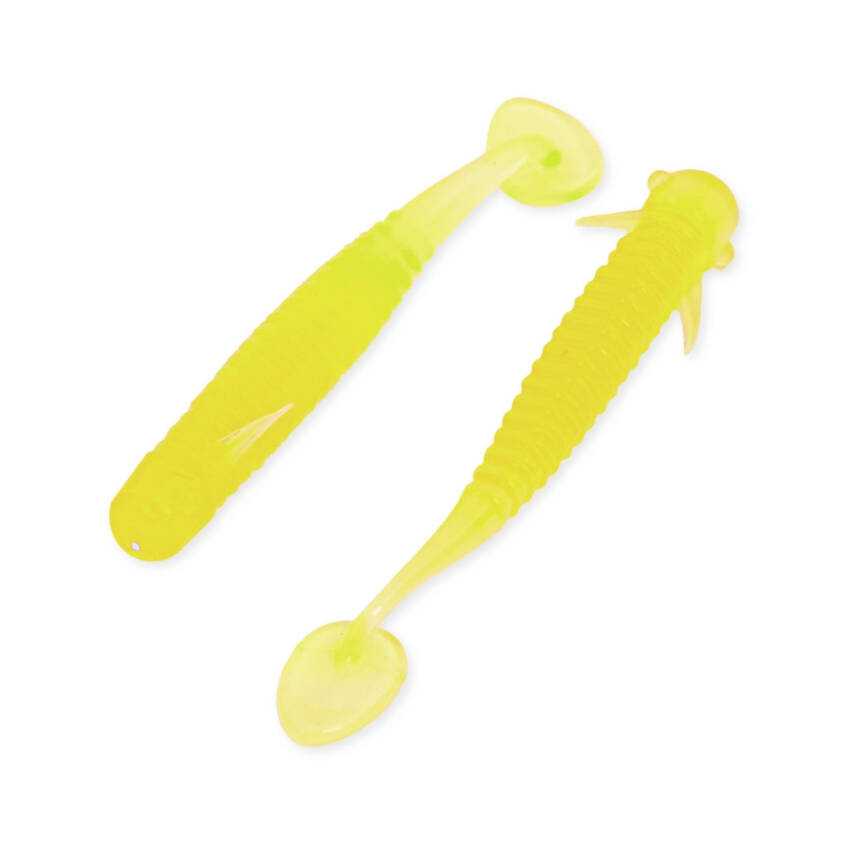 Fishack Wormix Fluo Green UV Silikon Kurt Yem - 1g 50mm - 10 Adet - 2