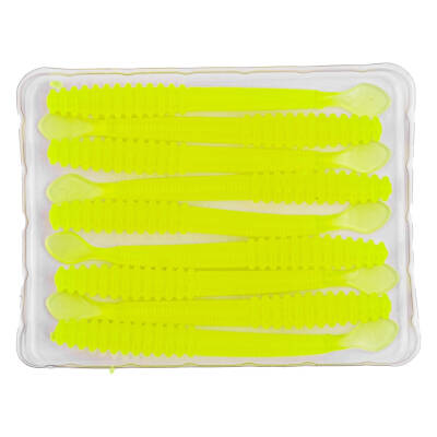 Fishack Wormix Fluo Green UV Silikon Kurt Yem - 2,2g 87mm - 4