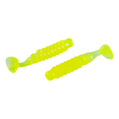 Fishack WormiX Fluo Yeşil Silikon Solucan Yem - 45mm UV Balık Avı Yemi - 4