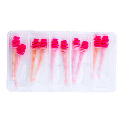 Fishack Wormix Silikon Kurt Yem - 2,1g 70mm - Pembe/Beyaz - Karides Kokulu - 4