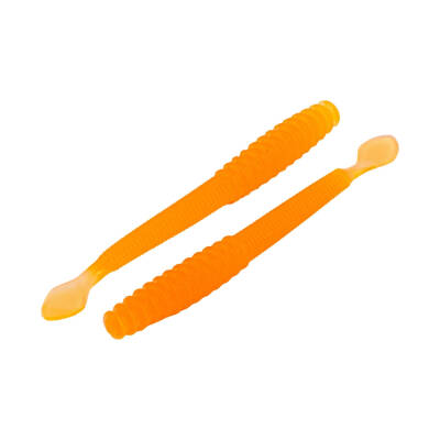 Fishack Wormix Silikon Kurt Yem - 2,2g 87mm - Orange - UV Silikon - 2