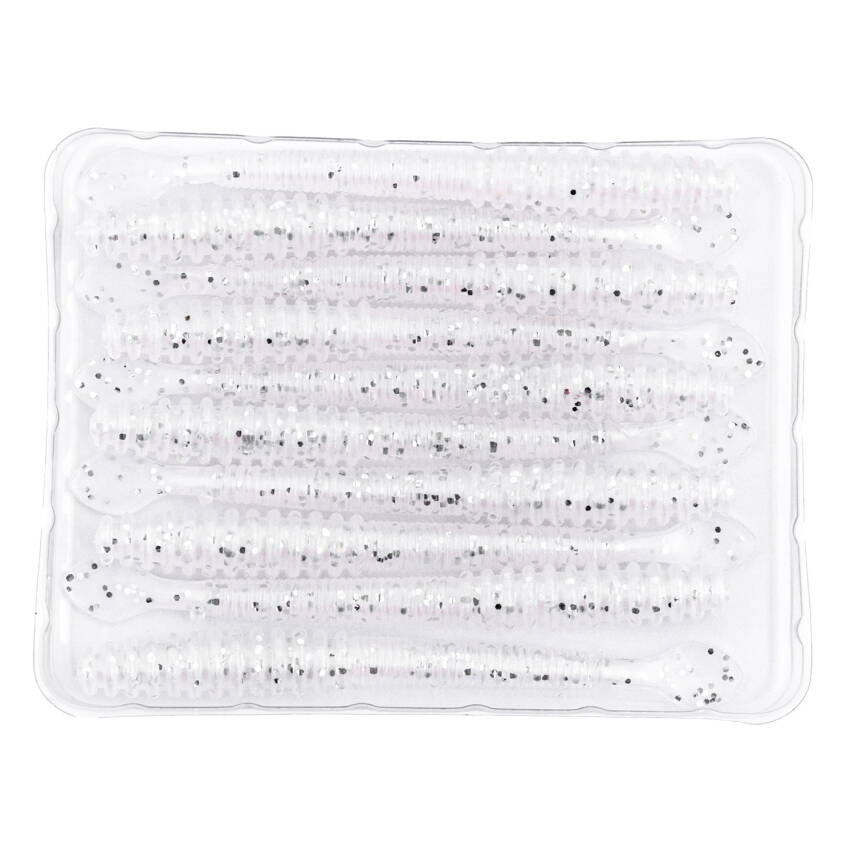Fishack Wormix Silikon Kurt Yem - 2,2g 87mm - Silver White: Balık Avında Yeni Bir Boyut - 3