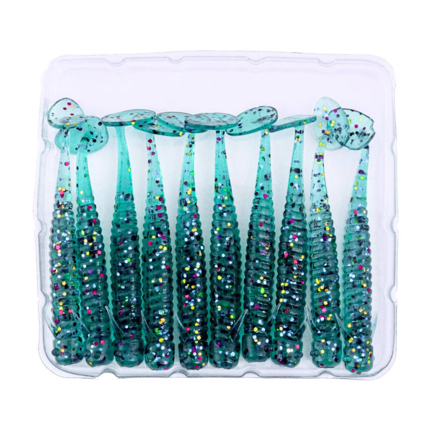 Fishack Wormix Silikon Kurt Yem - Mavi - 1g 50mm (10 Adet) - 3