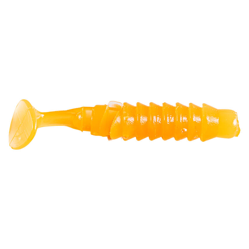 Fishack WormiX Silikon Kurt Yem - Turuncu - Karides Kokulu - 10 Adet - 3