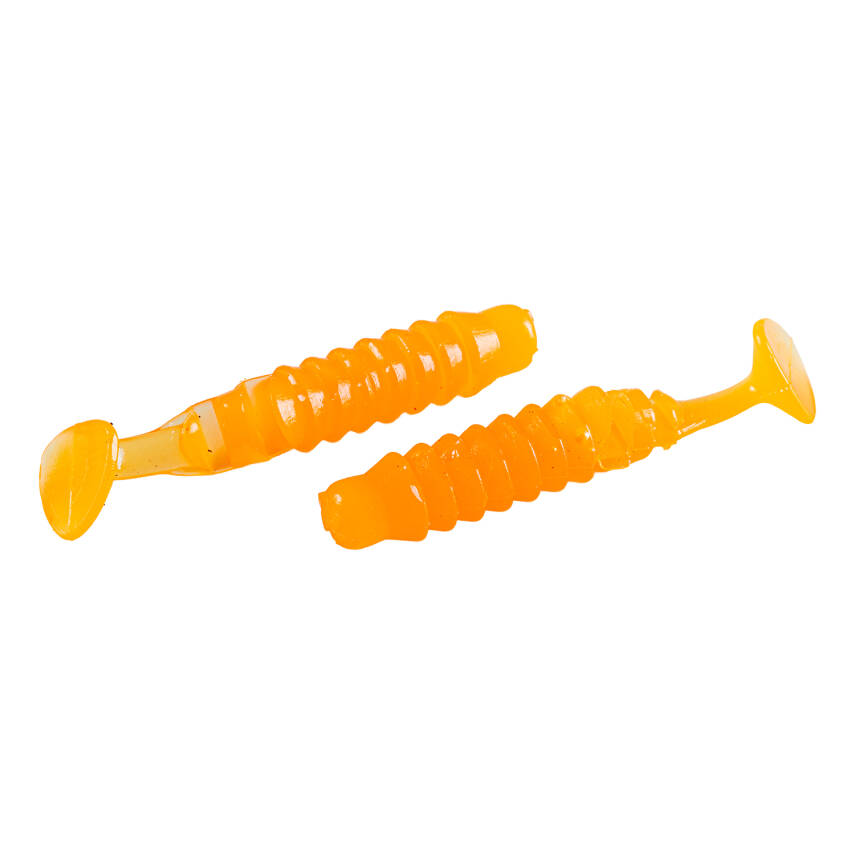 Fishack WormiX Silikon Kurt Yem - Turuncu - Karides Kokulu - 10 Adet - 4