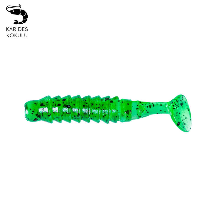 Fishack WormiX Silikon Kurt Yem - Yeşil Karides Kokulu (10 Adet) - 1