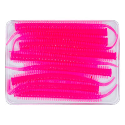 Silikon Kurt Yem - LRF Yem - 1g 70mm - Fishack Wormix - 10 Adet - Pink Glow - UV Silikon - 4