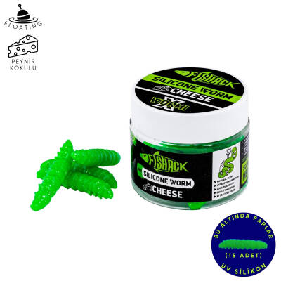 Fishack Yüzer Alabalık Silikon Sahte Yem - Peynir Aromalı - 37mm