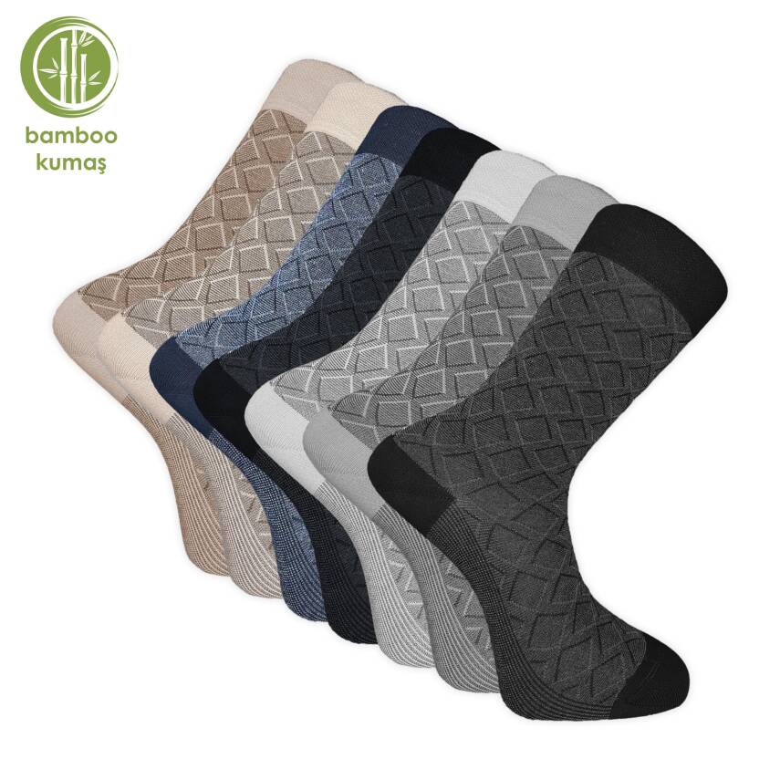 G.Poti Bambu Erkek Çorap Seti - Pro Çorap 7'li Paket - Terletmeyen Konfor - 1