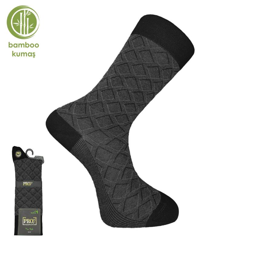 G.Poti Pro Bambu Erkek Çorap - Antrasit Konforlu Günlük Kullanım - 1