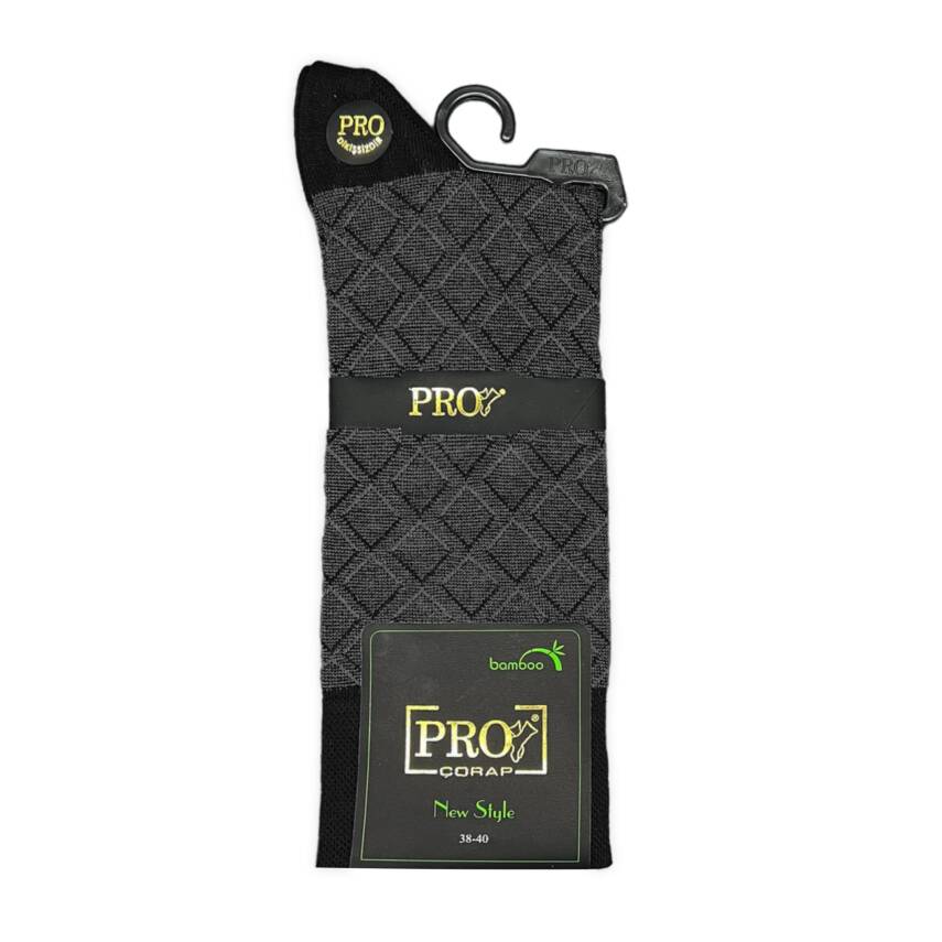 G.Poti Pro Bambu Erkek Çorap - Antrasit Konforlu Günlük Kullanım - 2