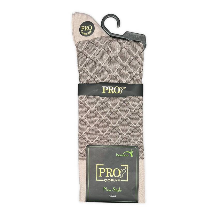 G.Poti Pro Bambu Erkek Çorap - Krem Rengi - Yumuşak ve Hava Alan - 2