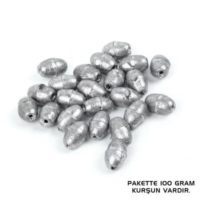 Gezer Olta Kurşunu - Kıstırma (Zeytin) Kurşun -  8 Gram - 100 Gr Paket